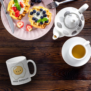 Jelly & Friends Spiegelei Kaffeebecher mit Spruch Good Morning