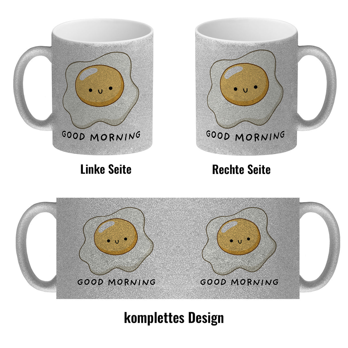 Jelly & Friends Spiegelei Kaffeebecher mit Spruch Good Morning