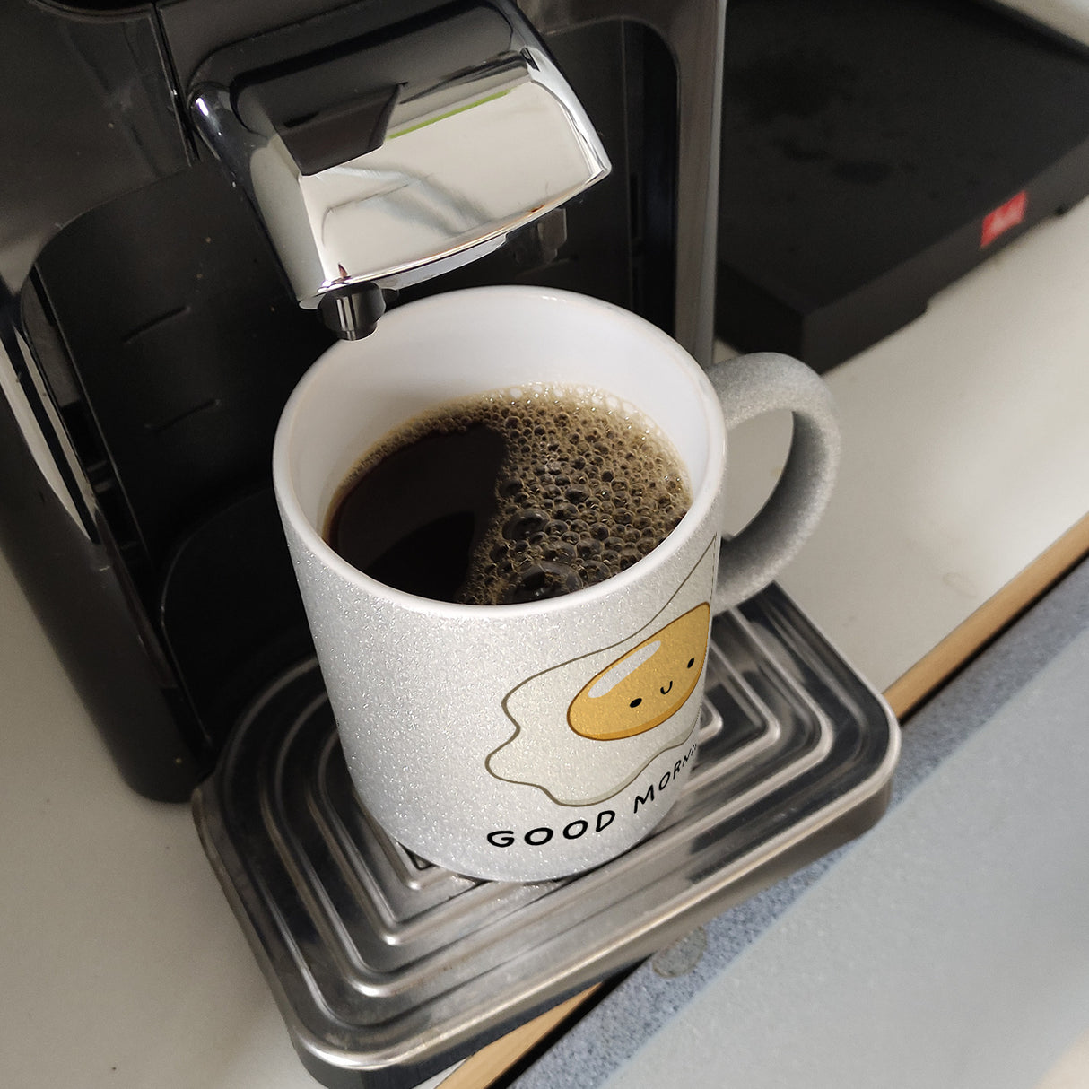 Jelly & Friends Spiegelei Kaffeebecher mit Spruch Good Morning