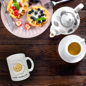 Jelly & Friends Spiegelei Kaffeebecher mit Spruch Good Morning