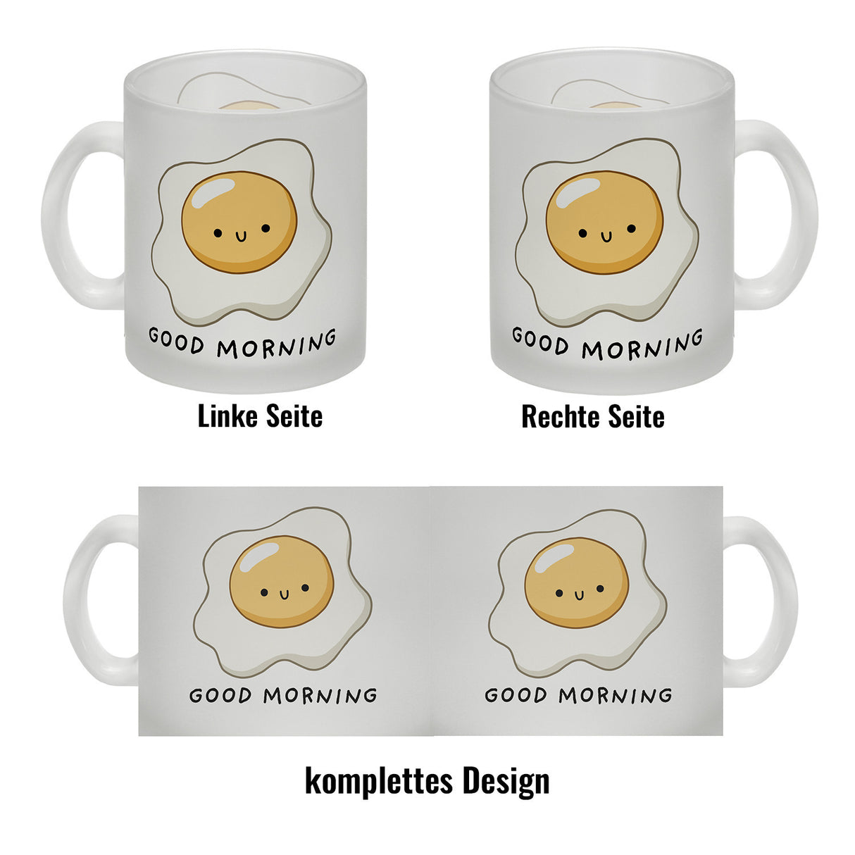 Jelly & Friends Spiegelei Kaffeebecher mit Spruch Good Morning