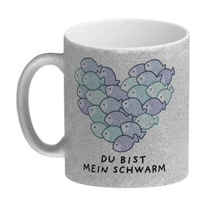 Jelly & Friends Fisch-Herz Kaffeebecher mit Spruch Du bist mein Schwarm