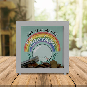 Jelly & Friends Qualle Spardose mit Spruch Für eine Menge Fantasie