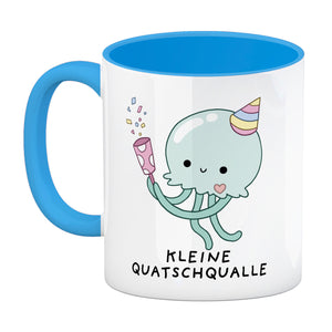Jelly & Friends Qualle Kaffeebecher mit Spruch Kleine Quatschqualle