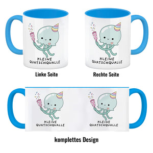 Jelly & Friends Qualle Kaffeebecher mit Spruch Kleine Quatschqualle