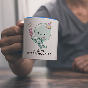 Jelly & Friends Qualle Kaffeebecher mit Spruch Kleine Quatschqualle