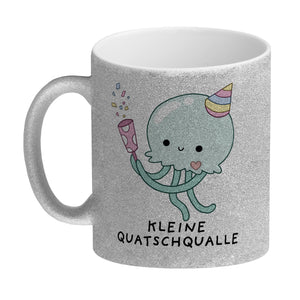 Jelly & Friends Qualle Kaffeebecher mit Spruch Kleine Quatschqualle