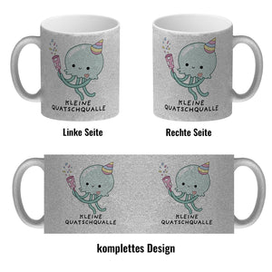 Jelly & Friends Qualle Kaffeebecher mit Spruch Kleine Quatschqualle
