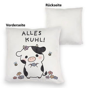 Kuh Kissen mit Spruch Alles Kuhl