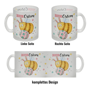 Pummel Biene Kaffeebecher mit Spruch Frohe Ostern
