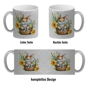 Osterhase im Osternest Kaffeebecher