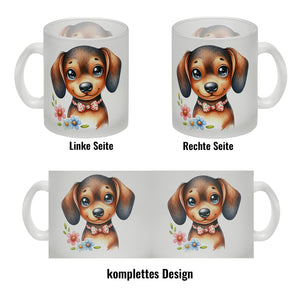 Dackel mit Schleife Kaffeebecher