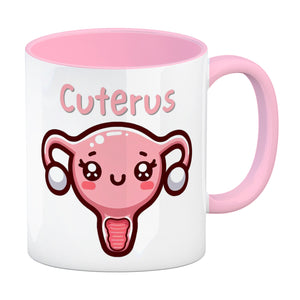 Gebärmutter Kawaii Kaffeebecher mit Spruch Cuterus