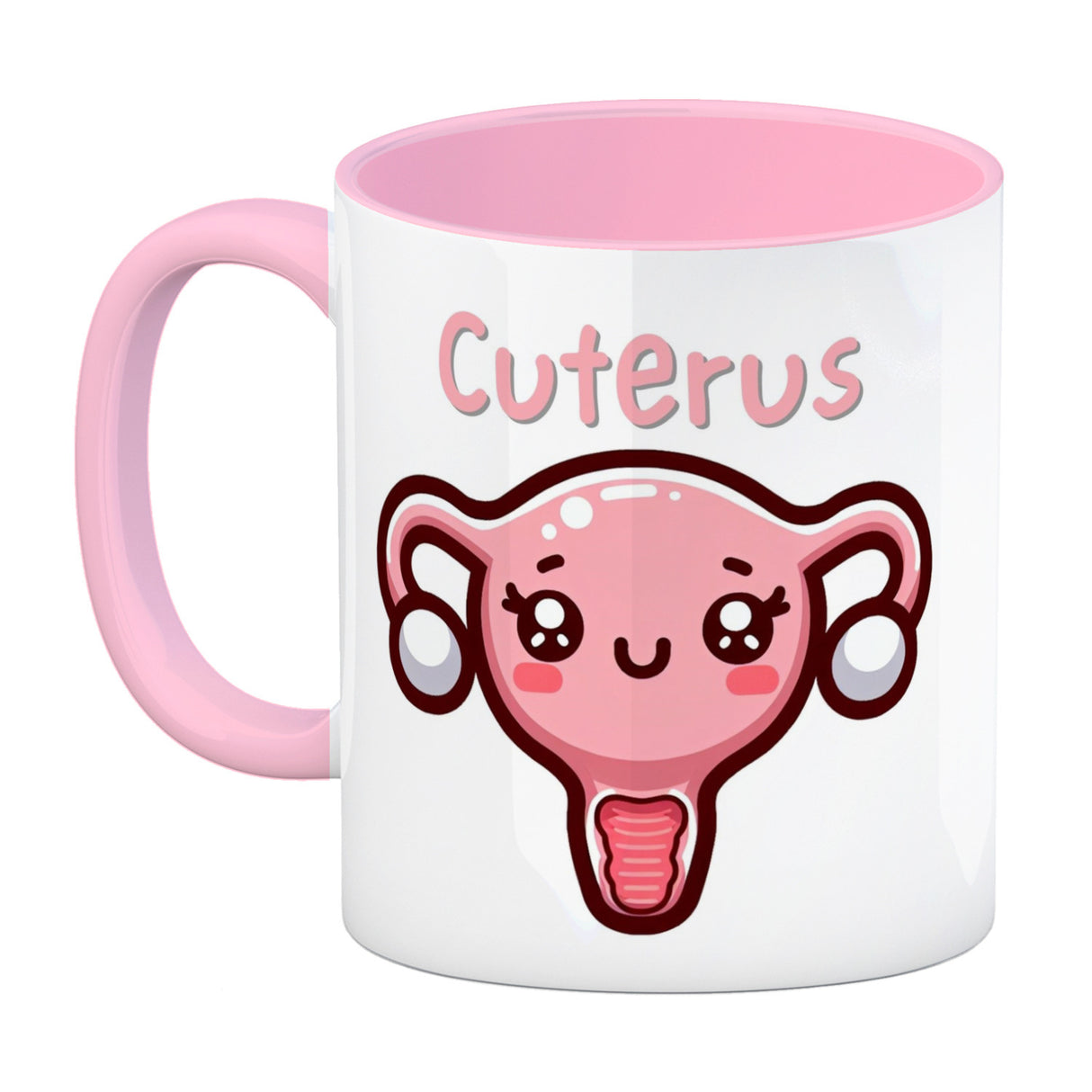 Gebärmutter Kawaii Kaffeebecher mit Spruch Cuterus