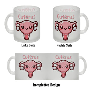 Gebärmutter Kawaii Kaffeebecher mit Spruch Cuterus