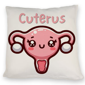 Gebärmutter Kawaii Kissen mit Spruch Cuterus