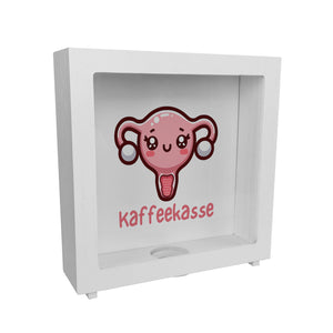 Gebärmutter Kawaii Spardose mit Spruch Kaffeekasse