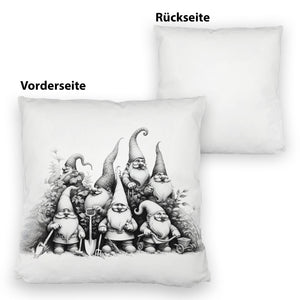Lustige Gartenzwerge Kissen