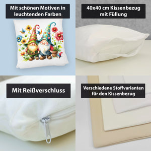 Süße Gartenzwerge Kissen