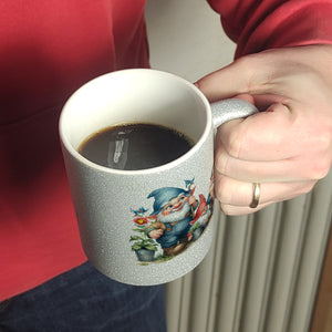 Gartenzwerge mit Zipfelmützen Kaffeebecher