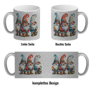 Kobolde mit bunten Mützen Kaffeebecher