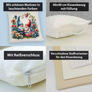 Verliebte Gartenzwerge Kissen
