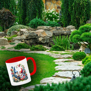 Verliebte Gartenzwerge Kaffeebecher
