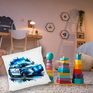Polizeiauto im Einsatz Kissen
