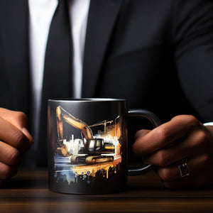 Bagger Tasse in Schwarz