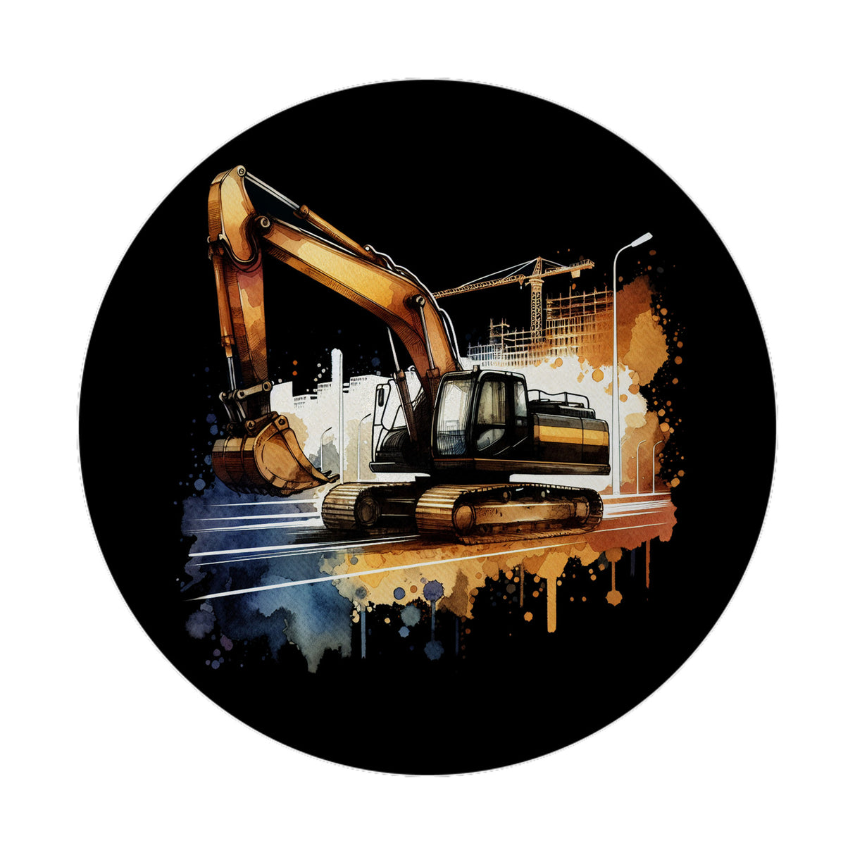 Bagger Magnet rund