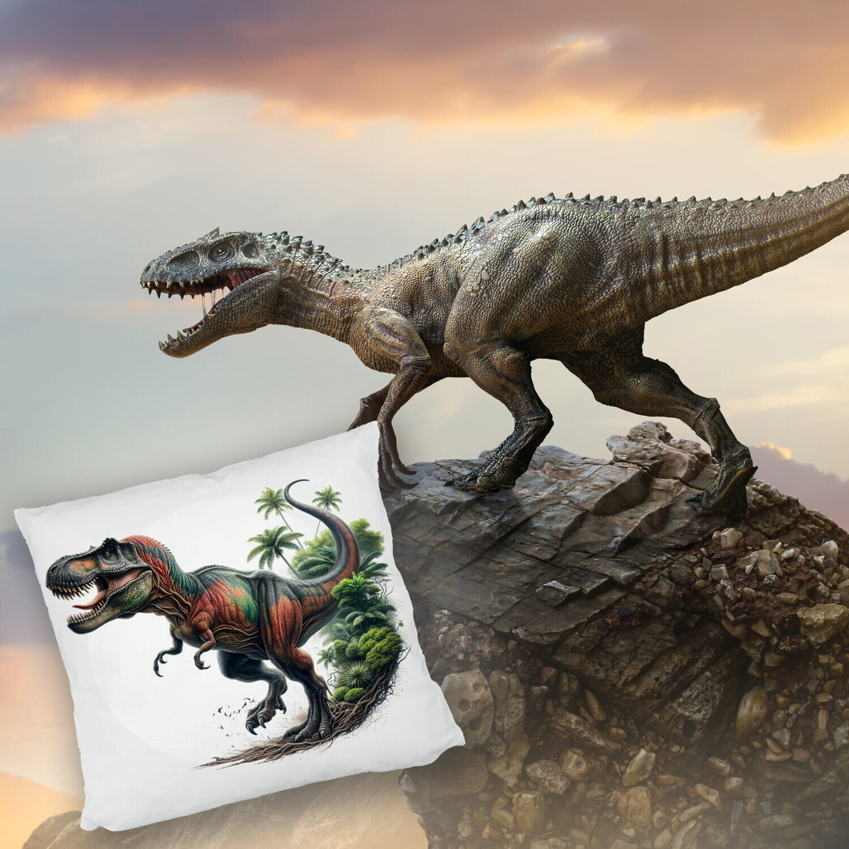 T-Rex Dinosaurier Kissen