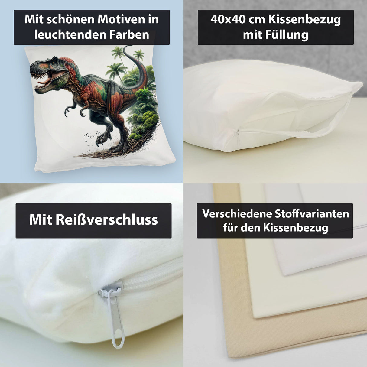 T-Rex Dinosaurier Kissen