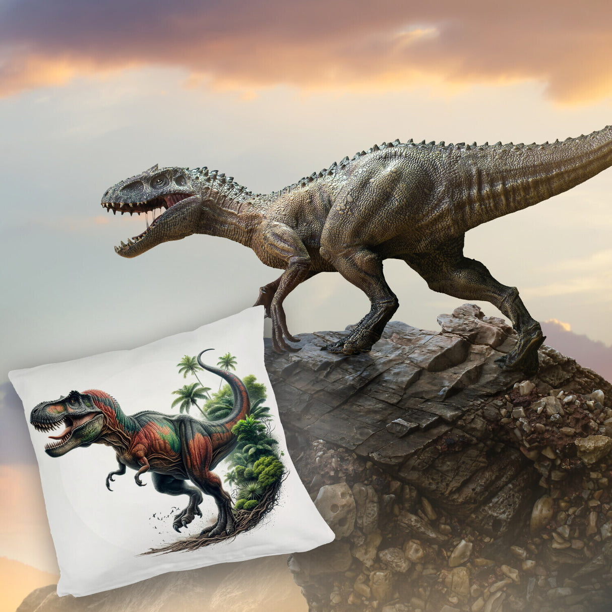 T-Rex Dinosaurier Kissen