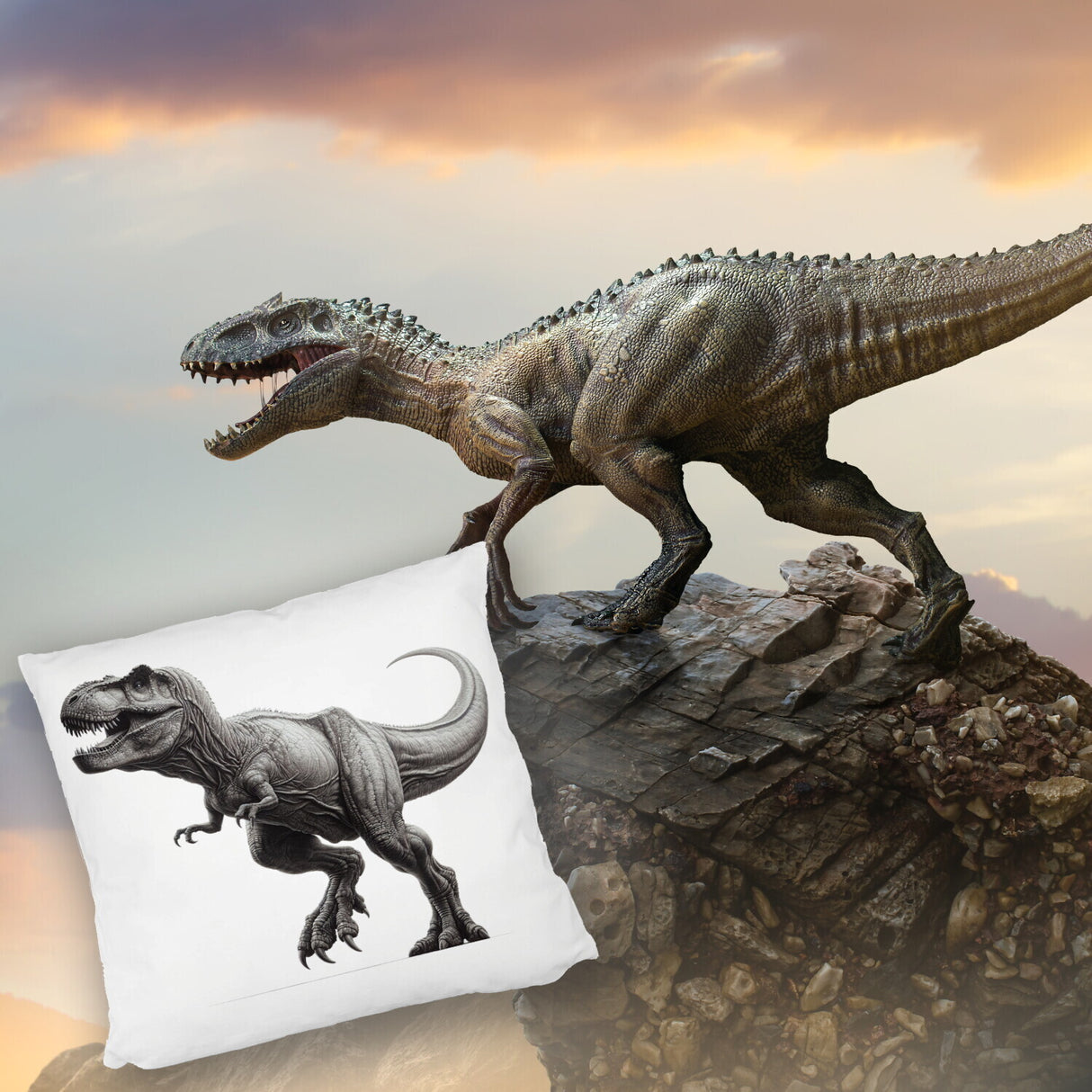T-Rex Dinosaurier Kissen