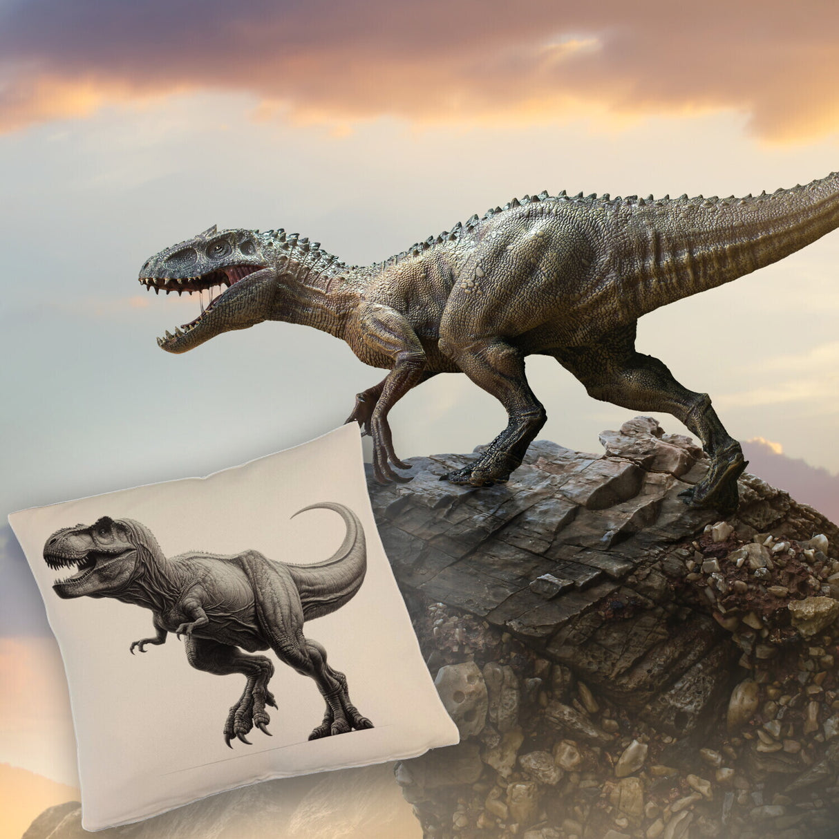 T-Rex Dinosaurier Kissen