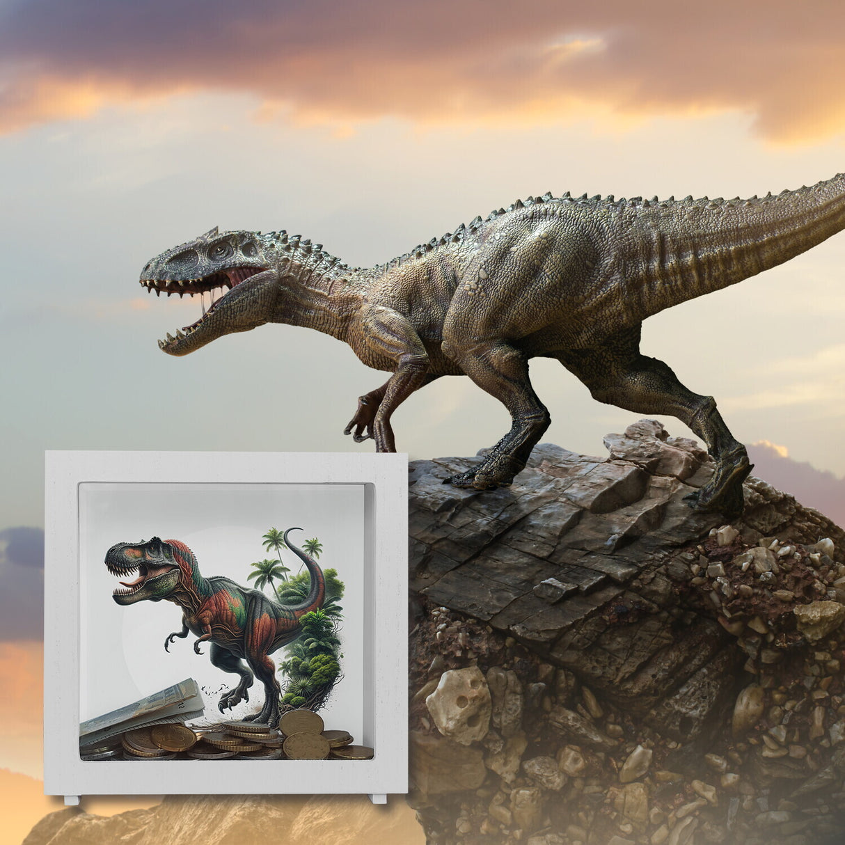 T-Rex Dinosaurier Spardose