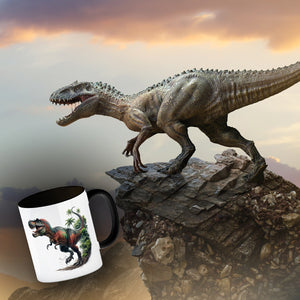 T-Rex Dinosaurier Kaffeebecher