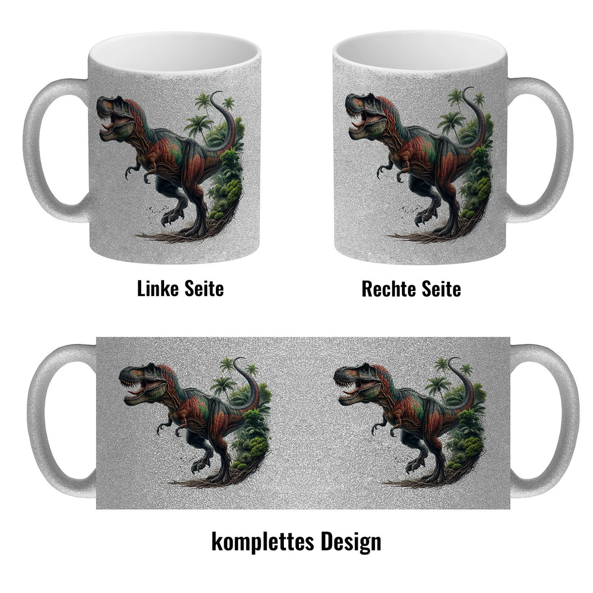 T-Rex Dinosaurier Kaffeebecher