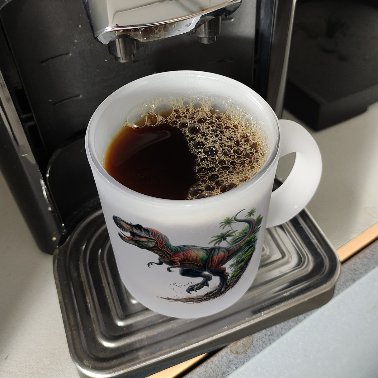 T-Rex Dinosaurier Kaffeebecher