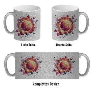 Sonnensystem Planeten Kaffeebecher