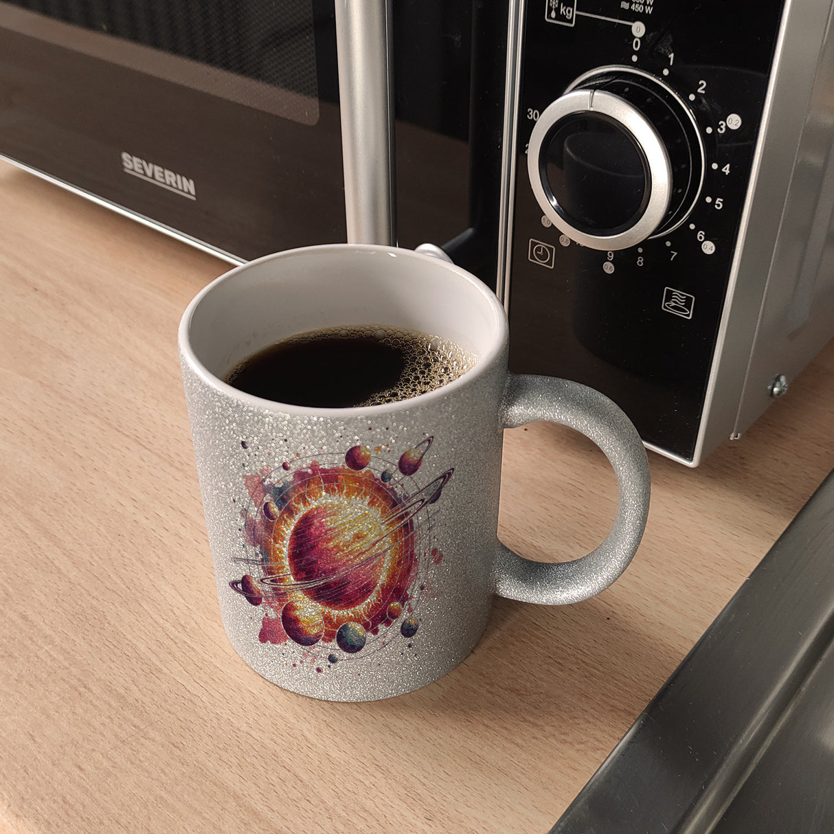 Sonnensystem Planeten Kaffeebecher