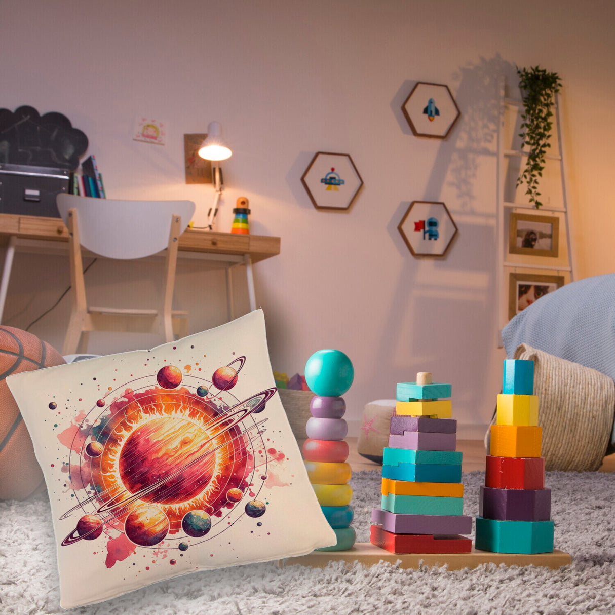 Sonnensystem Planeten Kissen