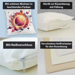 Sonnensystem Planeten Kissen