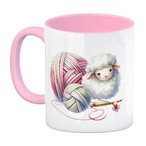 Schaf Wollknäuel Kaffeebecher