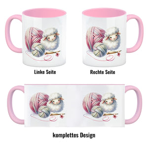 Schaf Wollknäuel Kaffeebecher