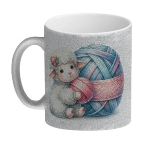 Schaf mit Wollknäuel Kaffeebecher