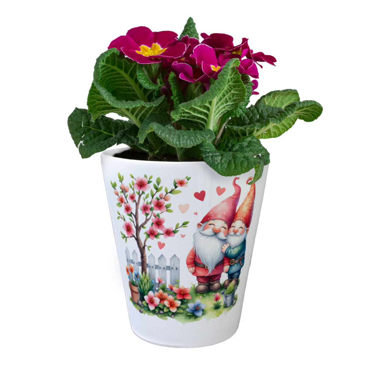 Verliebte Gartenzwerge Blumentopf