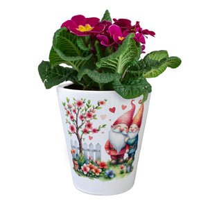Verliebte Gartenzwerge Blumentopf
