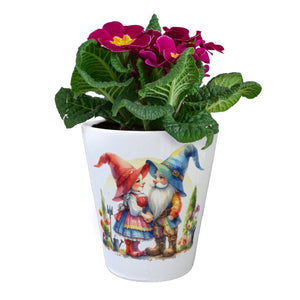 Verliebte Gartenzwerge Blumentopf