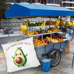 Avocado Kissen mit Spruch Ich Avocado dich